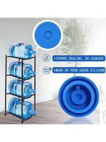 1个家用硅胶水瓶防尘盖，便携式饮水机水桶密封盖