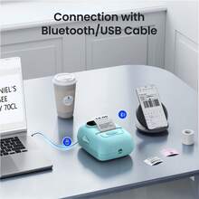 Marklife Máy in nhãn nhiệt không dây P50, máy in nhãn Bluetooth di động, có thể in nhãn tên, nhãn sản phẩm, nhãn địa chỉ và nhãn cảm ơn. Thích hợp cho học sinh, gia đình và sử dụng cá nhân. Tương thích với hệ điều hành Android, Apple và Windows. - Nhiều màu - Xem 4