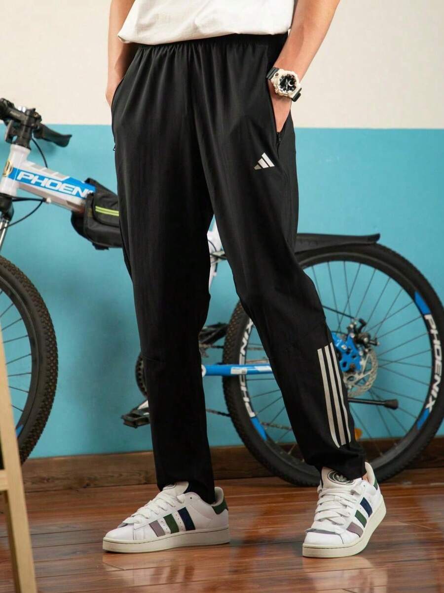 Adidas Men's Training M Woven Long Pants, Fitness Training Pants, Breathable Loose-Fitting Sports Pants, Everyday Running And Exercise Pants, Black Long Pants, IM7484 - Black - View 1