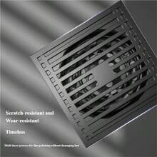 1pc Stainless Steel Thickened Floor Drain, All-Copper Gravity Core + Filter Screen Anti-Clogging Floor Drain Bathroom Decor - Multicolor - View 3