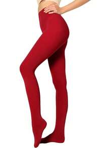 1 Pair Of Candy-Colored Women's Plus-Size Pantyhose, Super Soft Solid Color Semi-Transparent Pantyhose, High-Waisted Polyester Stockings, Sizes: XS-XXXL, 10 Colors To Choose From, Suitable For Daily Use. - Multicolor - View 18