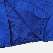 Unisex ADIDAS TRK JKT Jacket, Woven Hooded Jacket KF2065 - Blue - View 5