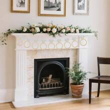 订婚派对装饰、单身派对装饰、闪亮订婚派对装饰、适合新婚夫妇的婚礼横幅、已婚标志背景 - 彩色 - 查看 3