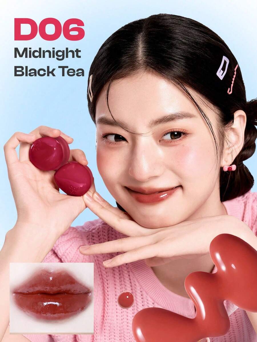 COLORKEY丰盈亮泽唇釉，高光泽镜面妆效，唇膏，多用途，腮红，防止嘴唇干燥皲裂，保湿唇釉，高光泽，高显色度，持久不脱妆，可用于脸颊、嘴唇和眼部，品牌美妆彩妆，面部彩绘化妆品，适合女性和女孩，春夏完美之选，Y2K时尚潮流，适合90年代妆容，生日母亲节礼物，派对必备，最佳颜色