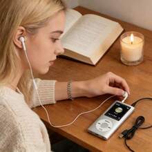 Limited New Year Gift | 1.8-Inch Lossless MP3 Player Stylish Portable On-The-Go Music - Silver - View 2