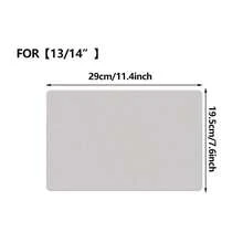 Paño de limpieza de pantalla de computadora portátil de fibra ultrafina antipolvo, adecuado para MacBook Air/Pro de 13/15/16 pulgadas, protege la computadora portátil, el teclado y el reposabrazos - Gris Claro - Ver 9