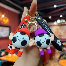 1pc World Cup Football Keychain, Cartoon Football 3D Figurine Keyring, Suitable For Daily Use, Festivals, Parties, Gift For Friends - Multicolor - View 7