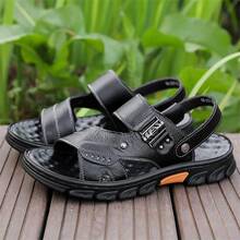 2026春夏新款男士软底加大码拖鞋，47码，防滑，耐磨，轻便，柔软拖鞋，室内休闲人字拖，48码，户外沙滩一脚蹬拖鞋，宽松一步拖鞋（鞋底图案随机） - B-黑色 - 查看 7