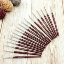 Crochet Hook Hair Tool, Needle Hooks Dreadlock Kit For Braid Dreadlocks - Brown - View 10