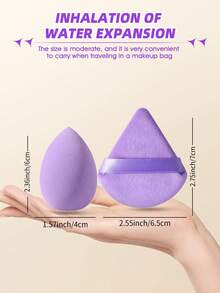 40PCS Makeup Tools Set Including:20PCS Makeup Sponges+20PCS Triangle Powder Puffs - Multicolor - View 11