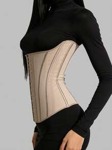 1pc Mesh Tummy Control Belt, Comfortable Shaping Waist Trainer, Suitable For Daily Wear - Multicolor - View 3