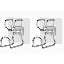 1个/2个无缝水槽架，免钻孔挂钩，厨房浴室水槽收纳架，浴室马桶水槽挂钩 - 彩色 - 查看 14