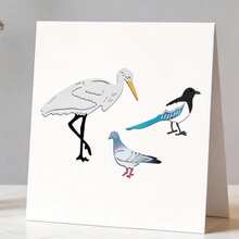 Creative Bird Dies, DIY Scrapbooking Album And Embossing Stencil, Greeting Card Making Tool, Card Paper Cutting Crafts ,Gift Card Making Template Die Cuts. - Silver - View 2