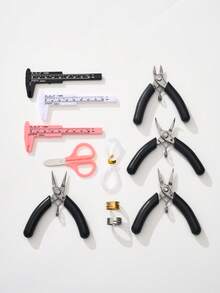 1pc Stainless Steel Open Ring Tool, Open Jump Ring Tool, Finger Assist Tool, For DIY Jewelry Making, Round Nose Pliers, Opening Assist Tool - Multicolor - View 1