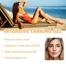 Professional-Grade Tanning Gel | Accelerates Skin Tanning, Deeply Moisturizes, And Brightens Skin Tone. Enriched With Carrot, Coconut Oil, And Retinol, It's The Perfect Partner For Beach Sunbathing And Suitable For All Skin Types. - Nhiều màu - Xem 3