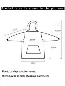 加厚法兰绒连帽袖子可穿戴毯，超柔软双面羊羔绒宽松毯，特大号长袖抓绒毯，法兰绒睡衣，电视毯，披毯，户外连帽保暖睡袍毯，情侣/家居服，带口袋的情侣冬季午睡保暖毯