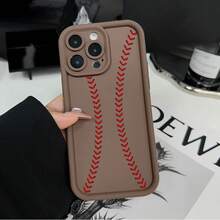 Baseball Phone Case For IPhone 17 16 15 14 Pro Max 13 12 11 XS Plus Shockproof Drop Protection Rugged Durable Silicone Cover Cellphone Protective.HMB57,Suitable For IPhone17 Air - 白色 - 查看 3