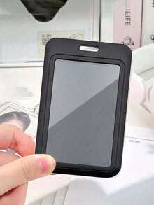 Unisex Diamond Butterfly Retractable Buckle Card Holder, Anti-Lost Easy-Pull Buckle, Id Card Holder Felt Embroidery Retractable Work Card, College Student Card Bag, Cafeteria Card Bag Storage,Slide Cover, Double Card, Small Card, Bus Card Holder, Non-Inductive, Bank Card Holder, Subway Card Storage - Multicolor - View 8