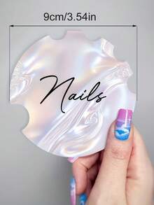 美甲展示卡、美甲摄影道具板、美甲沙龙宣传单、美甲照片展示架、美甲师礼品、美容院标牌、社交媒体美甲标志、专业美甲贴纸展示托盘、美甲沙龙配件、美甲师自拍托盘、专业美甲师展示板 - 彩色 - 查看 5