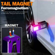 1PC Powerful Mini COB LED Keychain Flashlight USB Rechargeable Hanging Work Light Waterproof Keyring Camping Walking Pocket Lamp - Multicolor - View 3