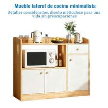 Armario Organizador De Cocina 3 Puertas Un Cajón 90cm - Multicolor - Ver 7