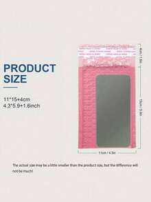 1/5/10/25/30/50pcs Pink Bubble Mailers, 4x8 Inch, Padded Polyethylene Bubble Envelopes, Opaque Self-Seal Waterproof Specialty Shipping Bags, Suitable For Jewelry, Cosmetics Packaging, Small Business Shipping Envelopes, Packaging Bags, Padded Envelopes, Mailing Envelopes, Shipping Supplies - Pink - View 5