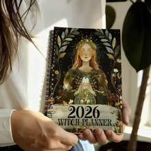 2026年女巫计划本：月历+塔罗牌空白页+自然灵感封面，融入你的日常生活，治愈你“失控的生活”焦虑 - 彩色 - 查看 3