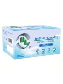 DL Toallitas Húmedas Antibacteriales individuales. Caja con 100 sobres. Limpia con agradable aroma, humecta la piel. - Embalaje estándar - Ver 3