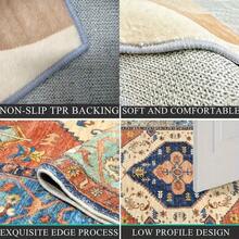 Premium Thick Woven Faux Cashmere Rug | Crafted With High-Density Quality Materials, Soft Texture, Unique Personalized Patterns, Suitable For Any Home Decor Style - Multicolor - View 10