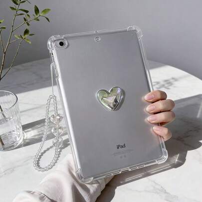 适用于 Redmi Pad Pro 12.1 英寸平板电脑的激光心形保护套，兼容小米 6s PRO/7S PRO 12.1 英寸，透明心形珠子适用于小米 7pro/7/6/6pro 11 英寸平板电脑，适用于 iPad SE 的软壳保护套，适用于 iPad SE K 8.8 英寸平板电脑。