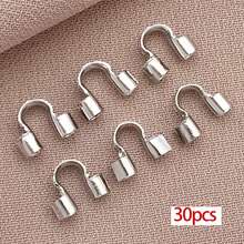 30 chiếc vòng bảo vệ dây kim loại mạ vàng 18K hình chữ U dùng để làm trang sức như bông tai, vòng tay, dây chuyền, phụ kiện thủ công DIY. - Nhiều màu - Xem 14
