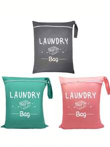 Túi đựng quần áo bẩn cỡ lớn khi đi du lịch, đủ dùng cho 4 lần giặt, có thể để trong giỏ giặt, giặt máy được, vật dụng cần thiết cho sinh viên ký túc xá và đại học, phụ kiện du lịch. - Nhiều màu - Xem 12