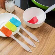 1pc/6pcs Silicone Basting Brush, Home Baking Brush, Outdoor BBQ Brush, Kitchen Accessories Tool, DIY Baking Tool Cream Brush, For Home Baking And Grilling, Bread Pancake Silicone Brush, Home Kitchen Tool, Silicone Brush, Oil Brush, Cookware, Kitchen Gadgets, Kitchen Utensils, Baking Tools - Multicolor - View 4