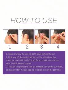 EELHOE 12pcs Waterproof Ear Shaping Clips, Portable And Easy To Use, Essential For Summer, Ear Support Stickers To Correct Small Ears, Waterproof Ear Shaping Stickers - Multicolor - View 11