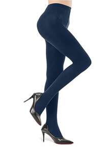 1 Pair Of Candy-Colored Women's Plus-Size Pantyhose, Super Soft Solid Color Semi-Transparent Pantyhose, High-Waisted Polyester Stockings, Sizes: XS-XXXL, 10 Colors To Choose From, Suitable For Daily Use. - Multicolor - View 30