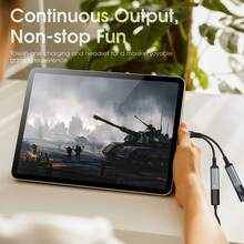 2-In-1 USB-C Headphone Jack & Fast Charging Adapter, Compatible With IPhone 17/16/15 Pro Max Plus, Compatible With IPad, Type-C To 3.5mm Audio Converter Aux Splitter Accessory - Multicolor - View 7