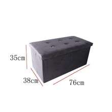 This Spacious Storage Ottoman, Which Also Serves As A Padded Footstool, Upholstered Footstool, Bedside Stool, And Shoe-Changing Stool, Is Suitable For Living Rooms, Entryways, Bedrooms, And Student Dormitories. It Is Available In 3 Sizes And 5 Colors. - Grey - View 10