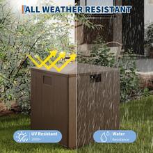 Outdoor Storage Box, Cabinet, And Shelf - Brown RATTAN - View 6
