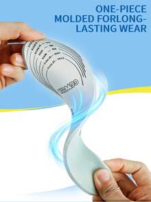 两双装鞋垫，可裁剪以适应任何尺寸，透气缓冲鞋垫，双层乳胶泡沫，带孔设计 - 淺藍色 - 查看 5