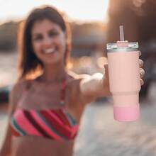 Silicone Boots Adventure 40oz Tumbler IceFlow 30oz 20oz - Protective Silicone Sleeve Fits HydroFlask 12 - 24OZ Accessories XW - 1MWhite - XW-1MWhite - View 8