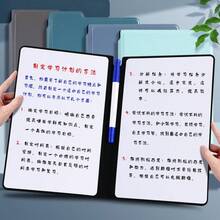 A5 Leather Whiteboard Notebook, Portable Memo Pad, Desktop Office Writing Board, Scratch Pad - Multicolor - View 6