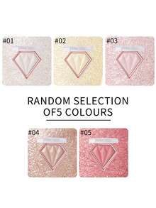 HANDAIYAN 钻石高光粉，自然持久提亮，高显色度面部轮廓高光，适合万圣节、圣诞节、日常妆容、校园派对、冬季必备 - 彩色 - 查看 6