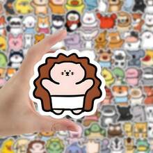 100PCS Cute Cartoon Mixed Animal Graffiti Stickers For Bicycle Hand Account Pencil Case Decals - 100PCS - View 9