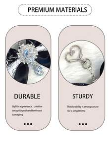 1个可爱动漫风蕾丝拼接Y2K印花钥匙扣，手工洛丽塔校园卡包装饰，痛包挂件，情侣钥匙扣，汽车钥匙扣，配饰，Y3K未来主义背包挂件，生日礼物，结婚礼物，节日礼物，派对小礼物，活动纪念品，朋友礼物 - 彩色 - 查看 9