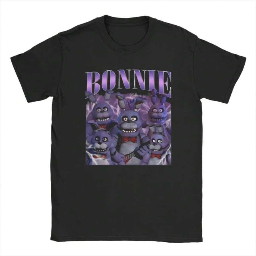2026 Camisetas para Hombres 100% Algodón Ropa Vintage Camiseta de Manga Corta Cuello Redondo - Negro - Ver 1