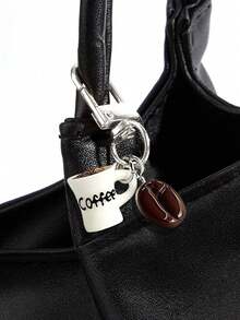 1pc Coffee Cup Keychain, Realistic Coffee Bean Cup Design, Lightweight Resin Material, Suitable For Coffee Lovers, Can Be Hung On Backpacks, Wallets, Offices Etc. As Decoration, Also Can Be Used As A Fun Accessory, Holiday Gift Or Pendant For Coffee Enthusiasts. Handmade, Combining Pendant And Functionality, An Ideal Gift For Coffee Lovers. - 彩色 - 查看 6