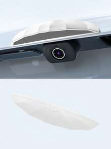 1pc Silicone Rearview Camera Rain Cover - Thickened & Widened, Triangular Design, Frosted Surface, All-Weather Waterproof Accessory, Enhances Visibility In Rain, Universal Fit, No Installation Required - A - View 10