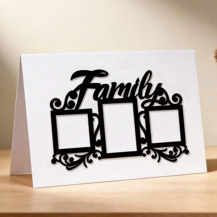 创意家庭模具，DIY剪贴簿相册和压花模板，贺卡制作工具，卡片纸切割工艺品，礼品卡制作模板模切。 - 銀色 - 查看 1