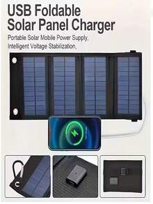 Portable Foldable Solar Charger Panel, Flexible Mini High-Efficiency Fast Charging Panel With USB Output, Suitable For Phones/Power Banks/Vehicle Devices, Outdoor Camping Hiking Emergency Charger - Solar Charging Panels - View 6