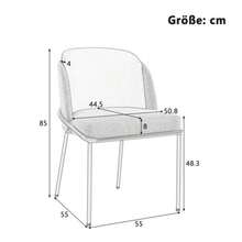 4 St Moderner Stuhl Mit Schrägstuhlbein Und Verstellbare Füße , Ideal Für Zuhause, Offene Bürofläche, Esszimmer (Beige) - Beige - View 4